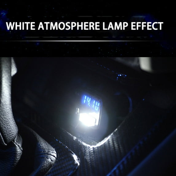 hengsof USB LED Car Interior Atmosphere Lamp, Car Interior LED Lights, Universal Mini Led USB Lights for Car Decoration, Plug-in USB Decoration Night Light for Most Cars