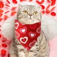 thumbnail image 1 of hengsof Valentine's Day Dog Bandana, Adjustable Holiday Party Birthday Pets Valentine Day Bandana Triangle Bibs Cat Scarf, 1 of 6