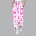 thumbnail image 1 of hengsof Valentine's Day Printed Elastic Waist Drawstring Casual Sweatpants with Pockets and Leggings for Middle and Large Boys and Girls, 1 of 5