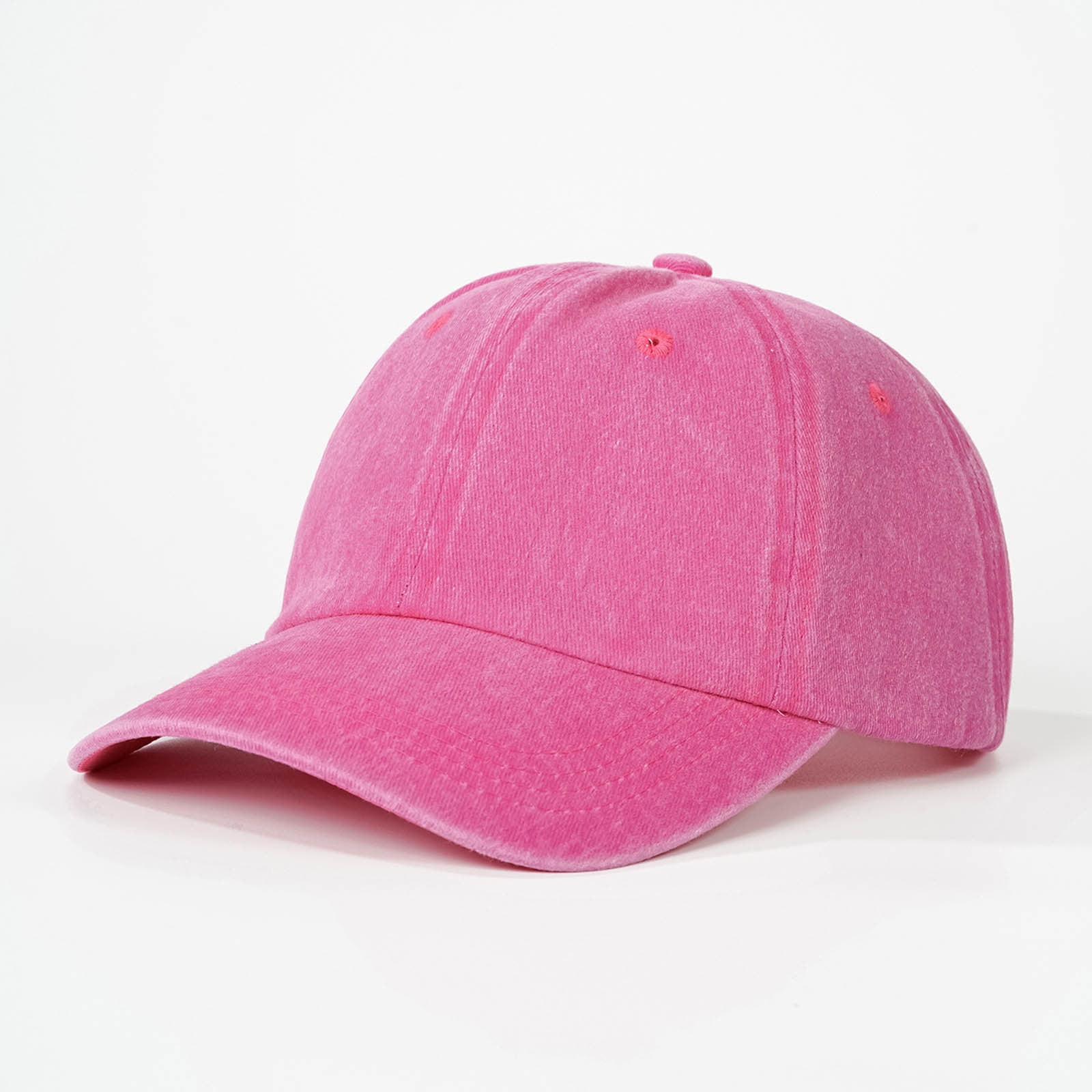 Women\'s Pink Vintage Washed Unstructured Baseball Cotton Adjustable Cap Baseball Cap Vintage Dusty Pink  main image 4