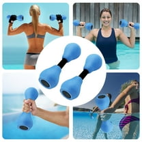 hengsof Water Small Dumbbell Aerobic Exercise Spa Soft Foam Barbell Lightweight Swimming Equipment Supplies Swimming Pool Accessories