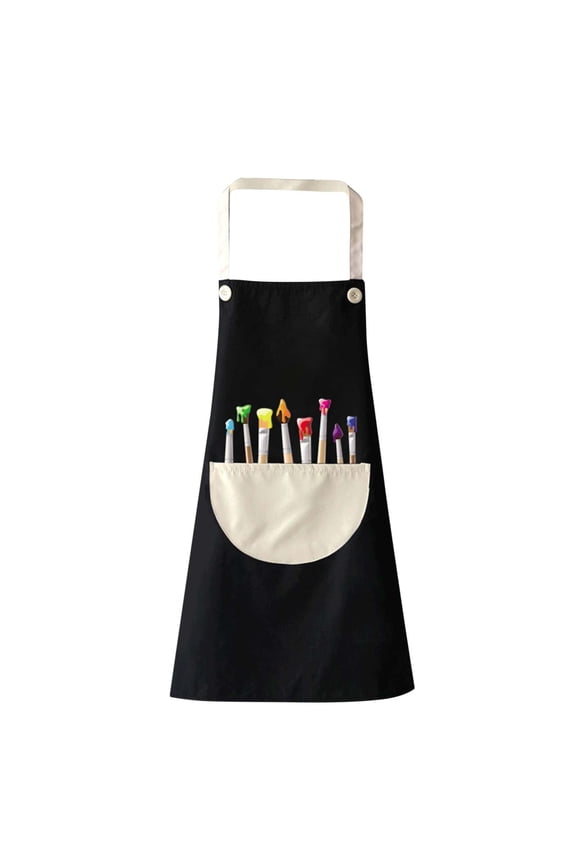 Waterproof Rainbow Print Bib for Girls, Stylish Sleeveless Waterproof Stain Resistant Dirt Resistant Bib, Suitable for Children