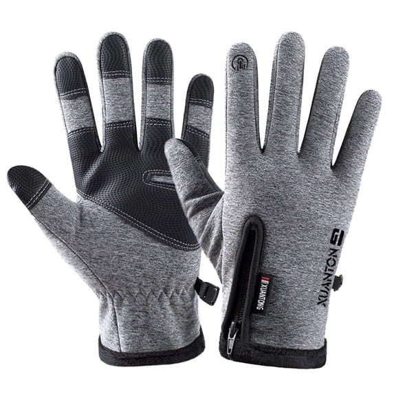 hengsof Waterproof Winter Gloves Men, Windproof Snow Ski Gloves, Breathable Warm Thermal Gloves for Women, 5-Finger Touchscreen Gloves for Driving Workout Running Hiking Cycling Snowboarding
