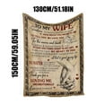 thumbnail image 1 of hengsof To My Wife Flannel Blanket Valentine's Day Birthday Gifts For Wife From Husband Wedding Anniversary Birthday Romantic Gifts For Her Mother's Day Gift, 1 of 5