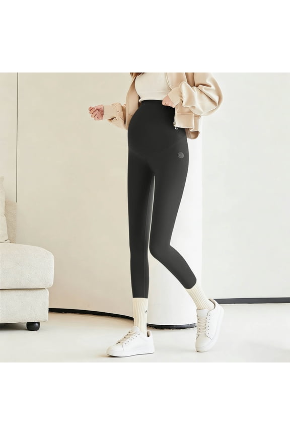 Women's Maternity Leggings Over The Belly Bump Workout Full Length Leggings Running Active Yoga Pants