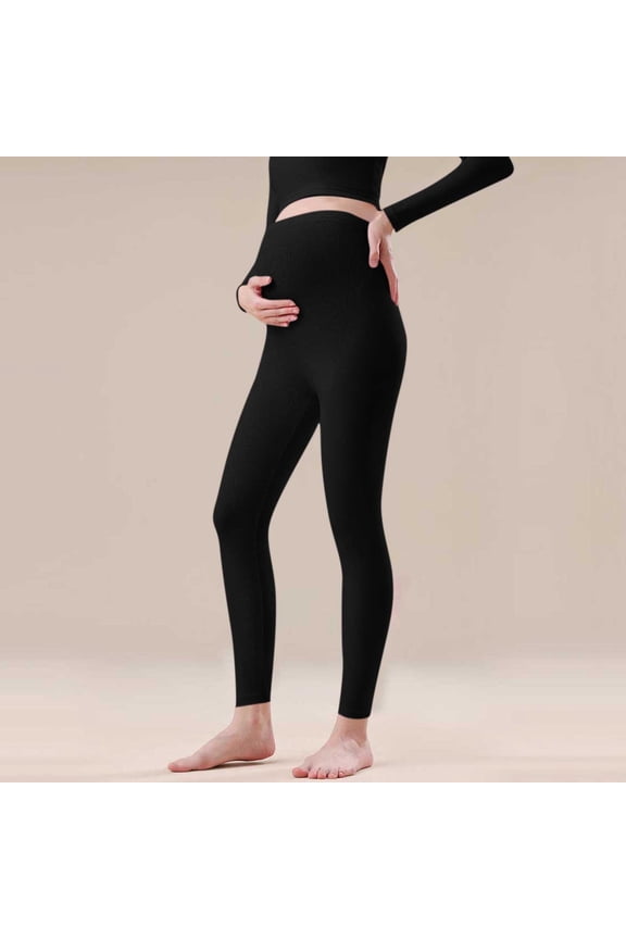 Women's Maternity Leggings Over The Belly Pregnancy Active Workout Yoga Tights Pants