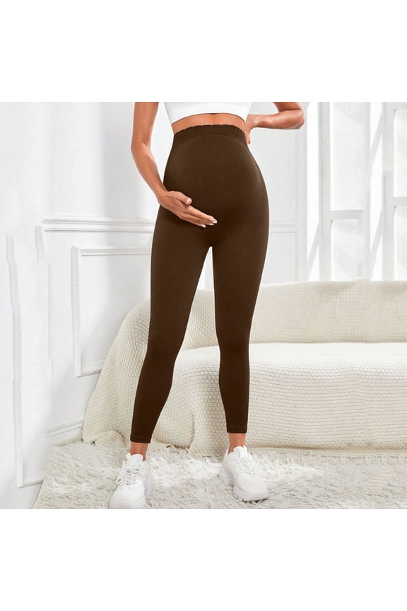 Women's Maternity Leggings over the Belly Pregnancy Active Wear Workout Yoga Tights Pants