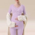 thumbnail image 1 of hengsof Women's Maternity Long Sleeve Tops Stretch Bottoming Tops Suitable for Pregnant Women, 1 of 6