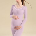 thumbnail image 1 of hengsof Women's Maternity Long Sleeve Tops Tummy Control Casual Wear Suitable for Daily Wear for Pregnant Women, 1 of 7