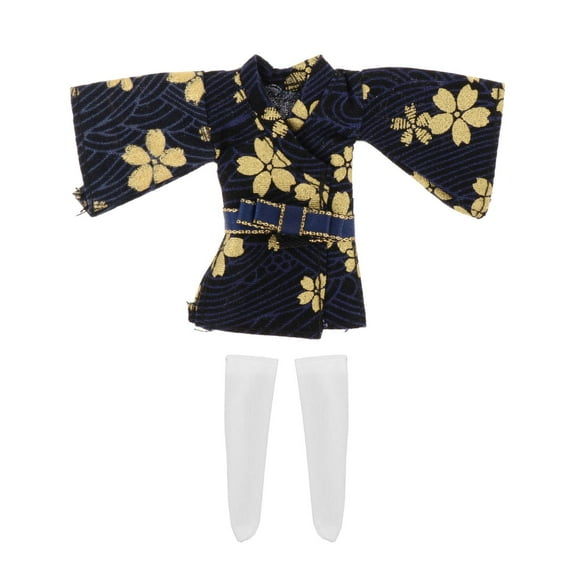 hengtong 1/12 Scale Female Clothes Robes Bathrobe for 6'' Action Figures Accessories Blue