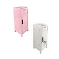 thumbnail image 1 of hengtong 2x Small Makeup Storage Cabinet Vertical File Cabinet , Pink and White, 27.5cmx10.5cmx10.5cm, 1 of 9