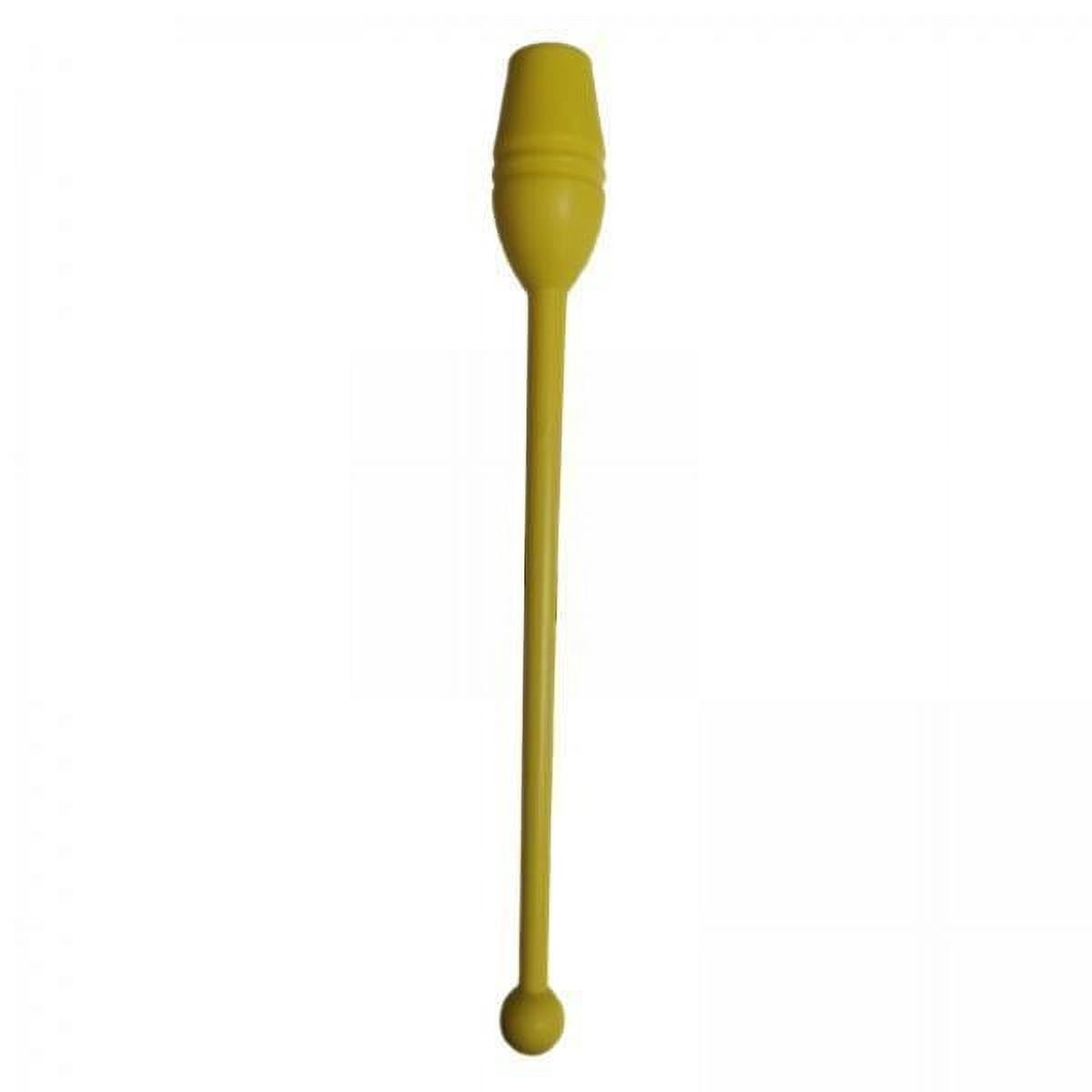 hengtong 2xGymnastics Stick Multifunction Dance Prop 13.8'' for Girls Stage Performance Yellow