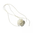 thumbnail image 1 of hengtong 3xRose Choker Necklace Stylish Jewelry Neckband for Party Anniversary Festival White 3 Pcs, 1 of 9