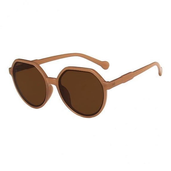 hengtong 5xTrend Sunglasses Resin Lens Goggles Men Women Fishing Eyewear Brown