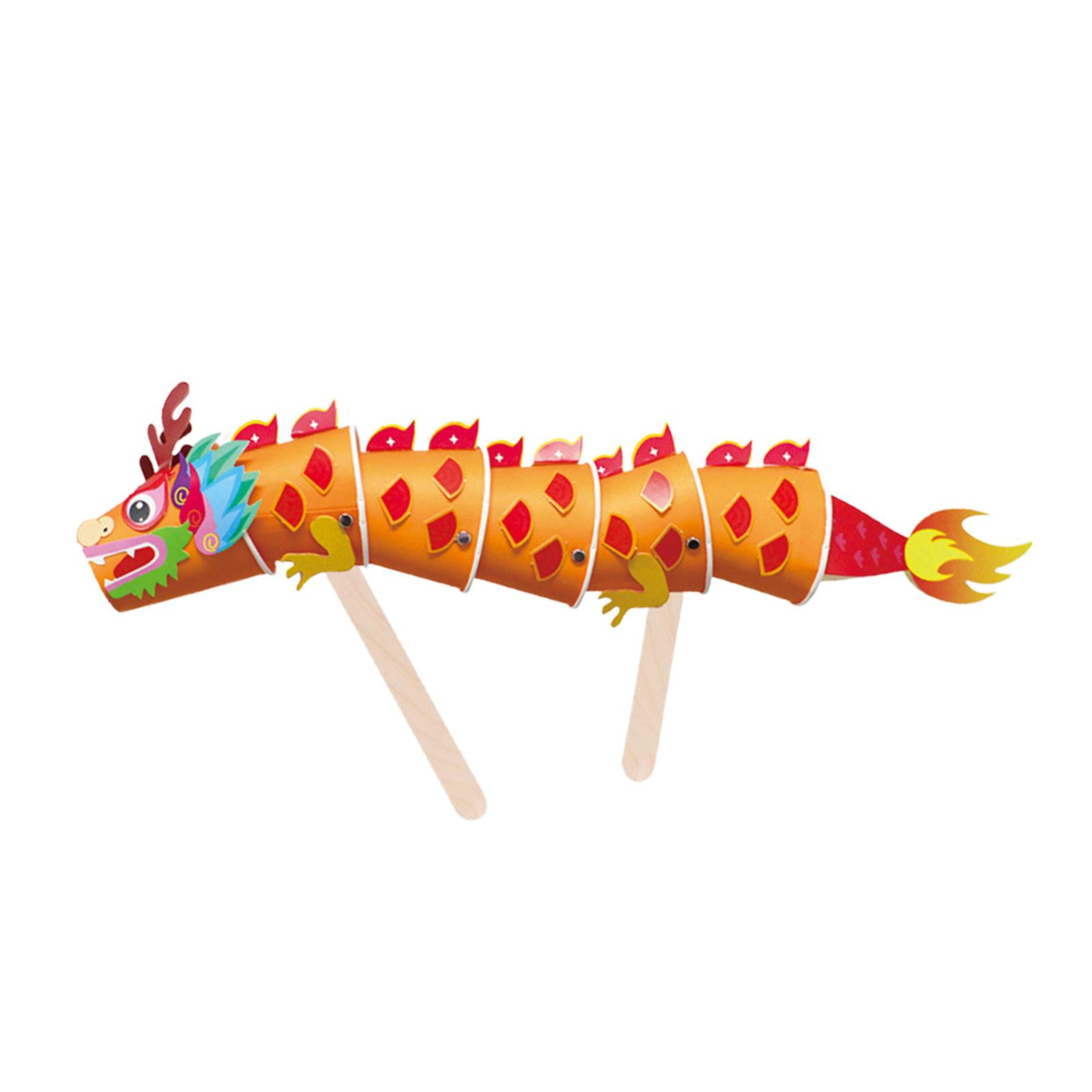 hengtong Animal up Model Chinese Paper Dragon Decoration Handwork 3D ...