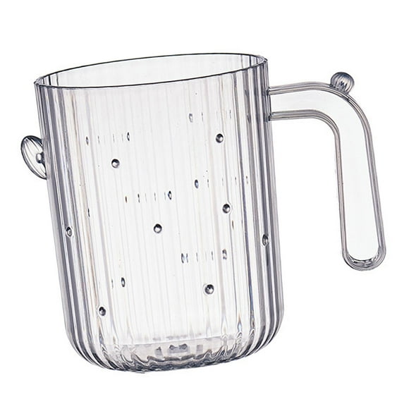 hengtong Bathroom Tumbler Bathroom Accessories with Handle Bathroom Tumbler Cup for Fruit Clear