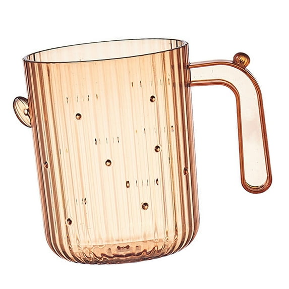 hengtong Bathroom Tumbler Bathroom Accessories with Handle Bathroom Tumbler Cup for Fruit Orange