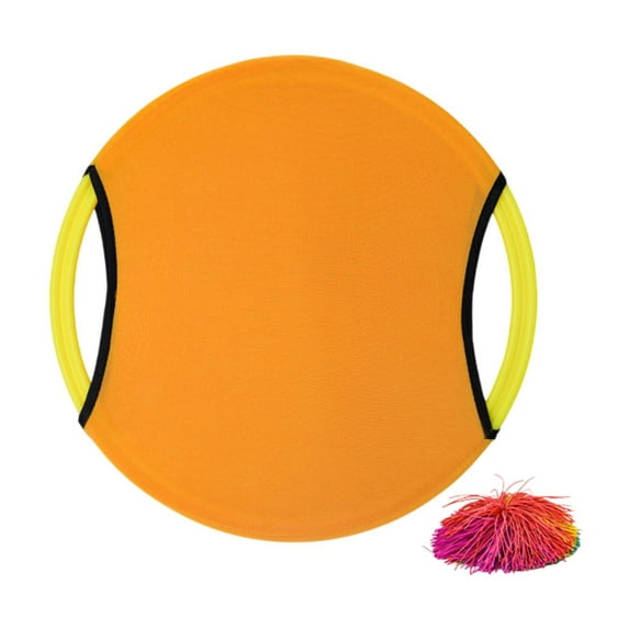 hengtong Bouncy Paddle Stringy Ball Beach Sensory Activity Trampoline Paddle Ball Set Orange
