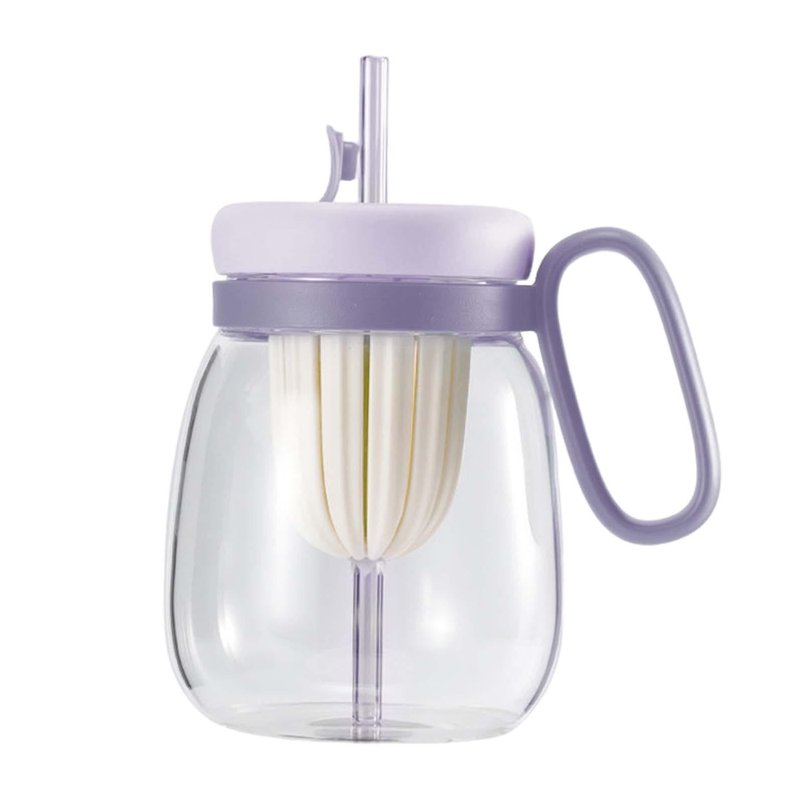 hengtong Bubble Tea Cup for Smoothies Glass Tumbler with Tea Infuser ...