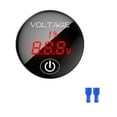 thumbnail image 1 of hengtong Car Digital Monitor 12V 24V Sturdy Vehicle Repair Parts Voltmeter Tester red, 1 of 9