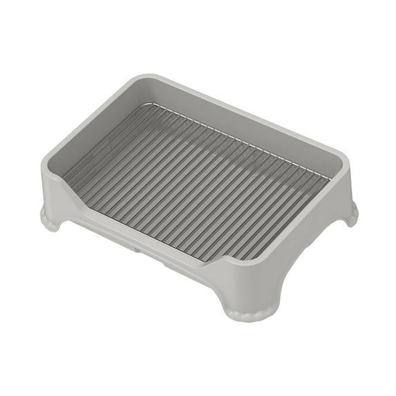 hengtong Dog Toilet Portable Anti Splashing Indoor Potty Tray Outdoor Removable Dog Potty Gray
