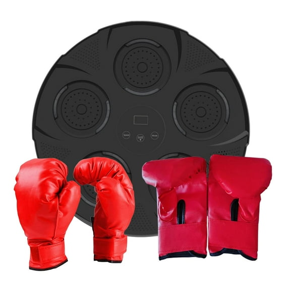 hengtong Electronic Boxing Machine Mode Speed Adjustable Boxing Training Equipment Boxing Black Adults Gloves