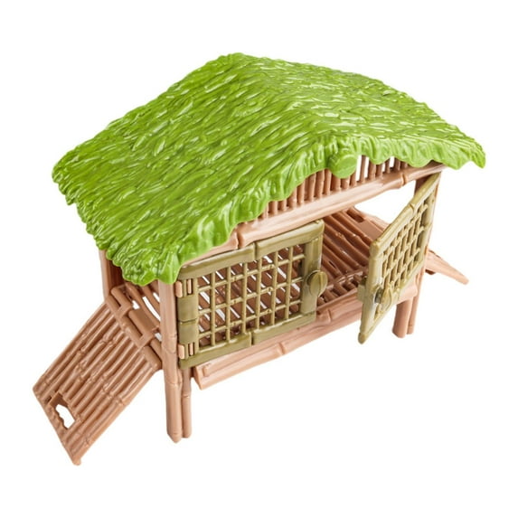 hengtong Farmhouse Cage Toy,Miniatures House,Micro Landscape Ornaments,Interactive Farm Landscape Model for Kids Girls