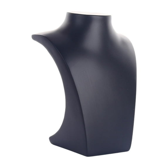 hengtong Jewelry Necklace Display Bust Decor Jewelry Organizer for Home Bedroom Store Black 14x10.5x19.5cm