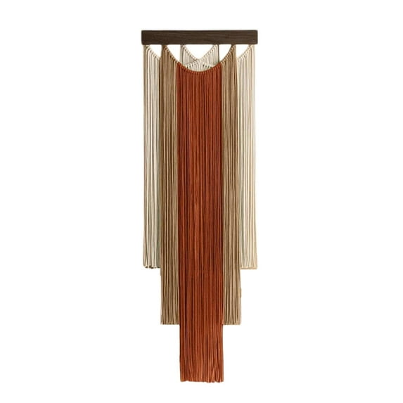 hengtong Macrame Wall Hanging Bohemian Chic Tassel Wall Decor for Apartment Sofa Home Orange