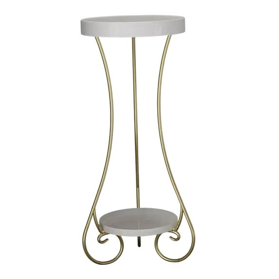 hengtong Nordic Flower Stand Potted Rack Display Rack 2 Tiers Iron Flower Pot Holder for White Large