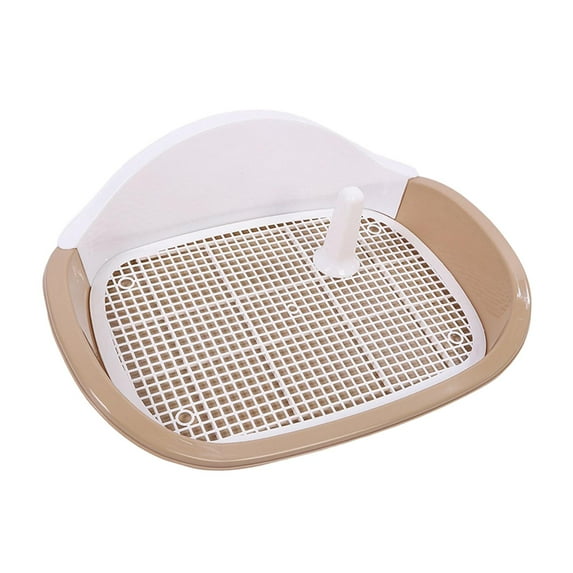 hengtong Pet Dog Toilet Tray Urinal Anti Splashing Measure 22x16.5x6.7inch for Brown