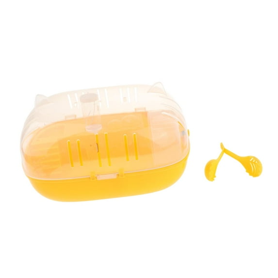 hengtong Portable Hamster Cage Chinchillas Carry Case for Guinea Pig Hedgehog Ferrets with running wheel