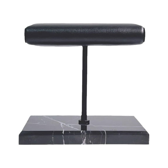 hengtong Premium Watch Stand Prop Jewelry Organizer Holder for Showcase Show Men Gift black base black rod