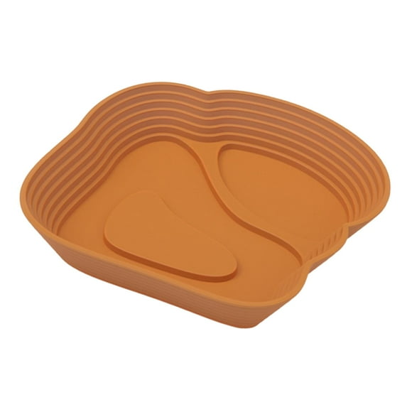 hengtong Reptile Water Bowl Reptile Bathing Pool,with Ramp,Decorations,Turtle Bath Feeding Dish Tortoise Water Bath Bowl for Terrapins Light Brown
