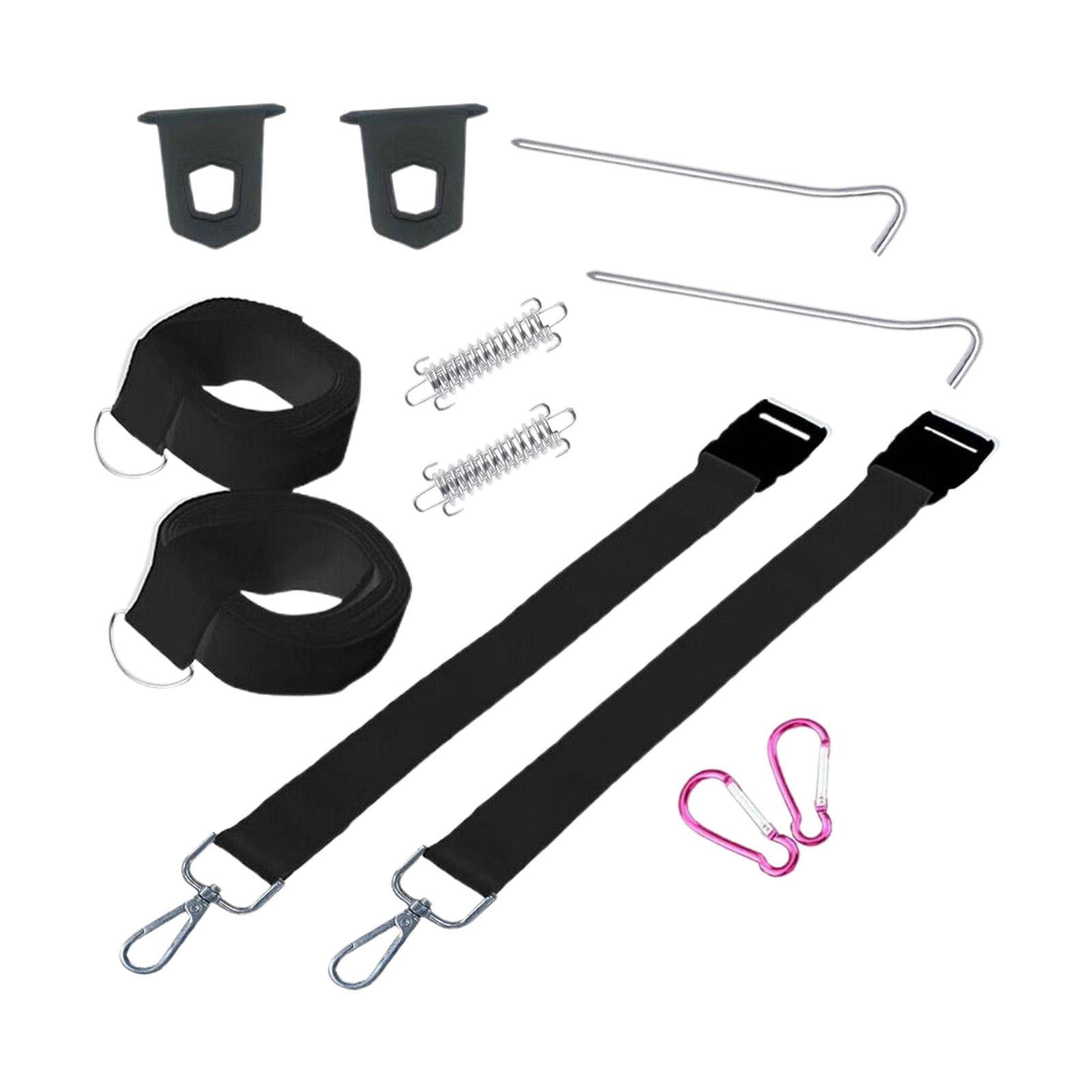 hengtong Rvawning Tie Down Set Slides into Awning Channel with Adjustable Band Tent Hooks