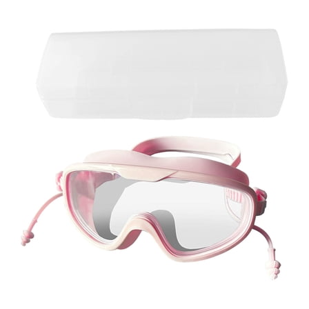 hengtong Swim Goggles Adjustable Adults Swimming Goggles for Water Sports Pool Diving Pink