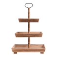 thumbnail image 1 of hengtong Tiered Serving Tray Cookie Plates 3 Tier Pastry Food Serving Stand Fruit Display beige, 1 of 9