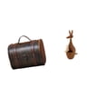 thumbnail image 1 of hengtong Vintage Wooden Jewelry Box Organizer with Figurine Decorative Treasure Chest for Rings Birthday Body Jewelry and Party Favor Sculpture, 1 of 8