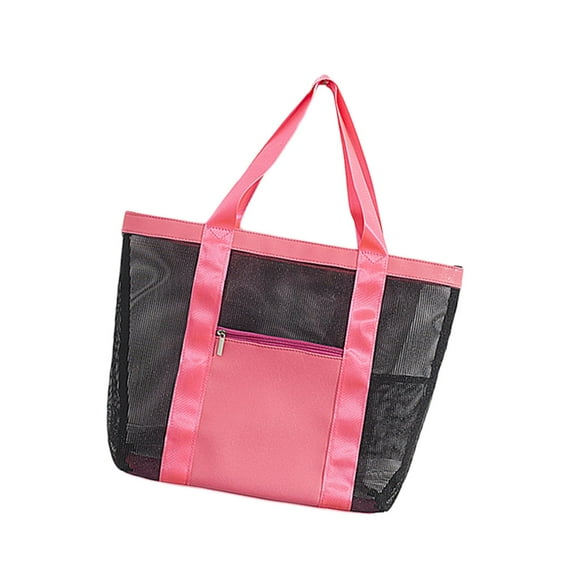 hengtong Women's Beach Tote Handbag, Waterproof Casual Travel Tote Bag, Swimming Pool Bag Rose Red