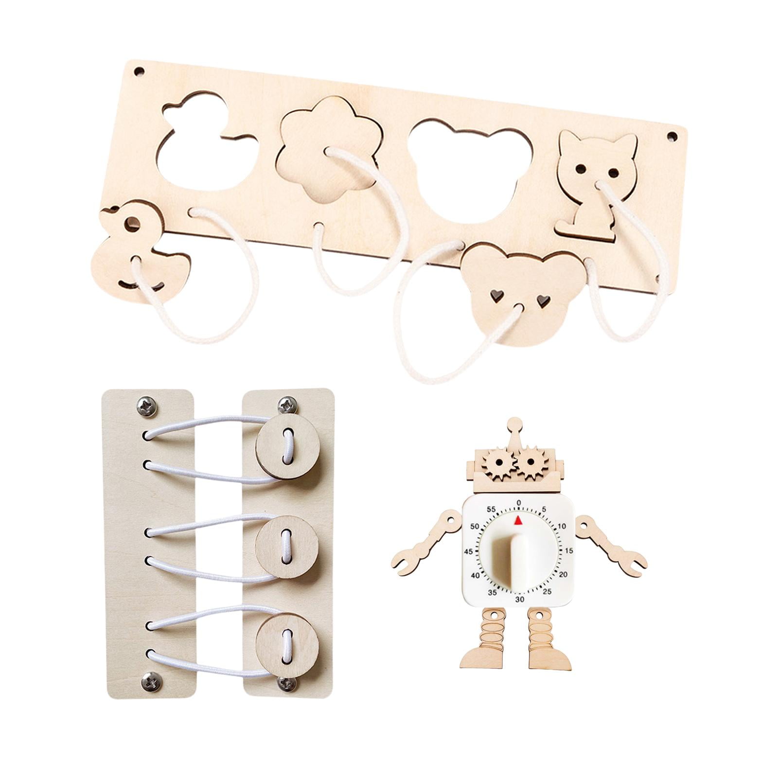 hengtong Wooden Busy Board Games , Robot Timer and Animal Matching and ...