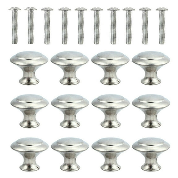 hengzirui 12Pcs Stainless Steel Cabinet Knobs for Kitchen Furniture