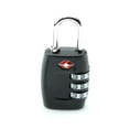 hengzirui 3 Digit Luggage Lock TSA Approved for Travel (Black