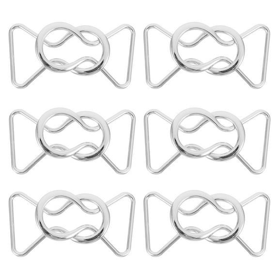 hengzirui 6 Pairs Clothes Closure Buckle Sewing Hooks for Coats Clip Belt