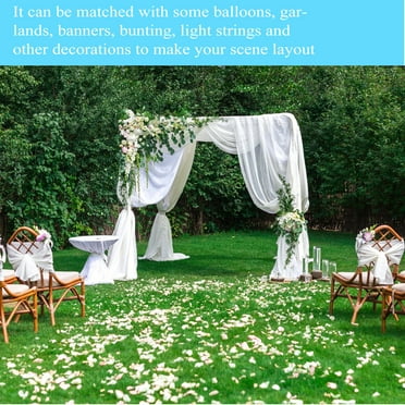 hengzirui Backdrop Curtains Tulle Backdrop Curtain Backdrop Drapes Photo Background for Wedding Engagement