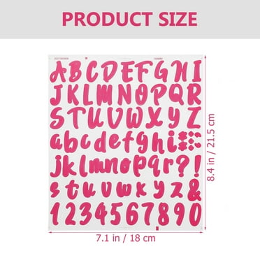 hengzirui Bottle Sticker 5 Sheets Mailbox Letter Stickers Letters Decals Diy Self-adhesive Letter Stickers