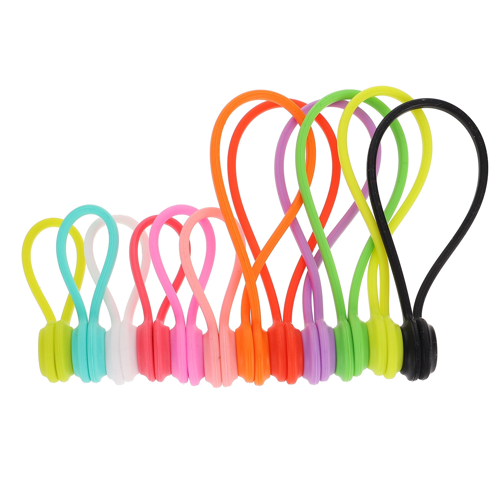 hengzirui Cable Ties Cord Straps Tie Silicone Strap Reusable