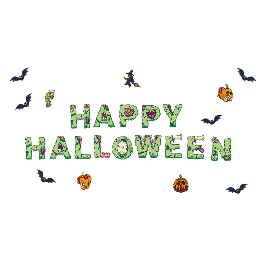 hengzirui Halloween Garage Sticker Door Stickers Car Decorations Magnetic Decal Decor Decoration Wall Decorative Magnets Happy