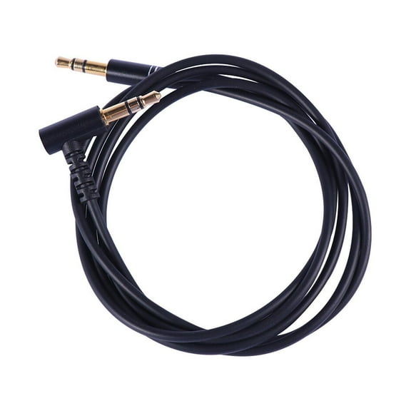 hengzirui extension cord 1M 3.5mm Male to Male AUX Stereo Audio Extension Cable with MIC for Cellphone Car (Black)