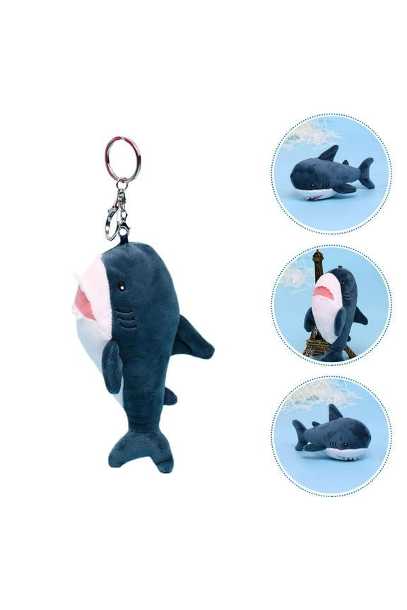 keychain Plush Keychain Shark Plush Keyring Charm Stuffed Animal Key Ring for Wallet Purse Backpack
