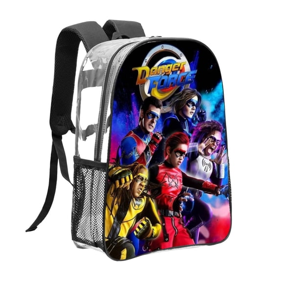 henry danger Pattern Transparent Backpack Lightweight And fashionable Showcasing Personality And Leading The Trend